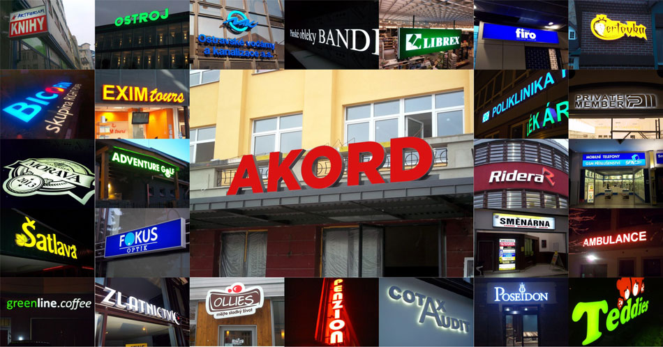 světelná reklama Ledbox Ostrava